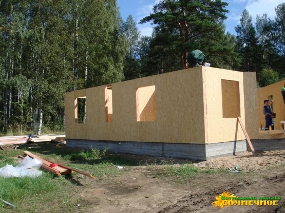 Строительство дома по SIP-Технологии в ДНП Солнечное